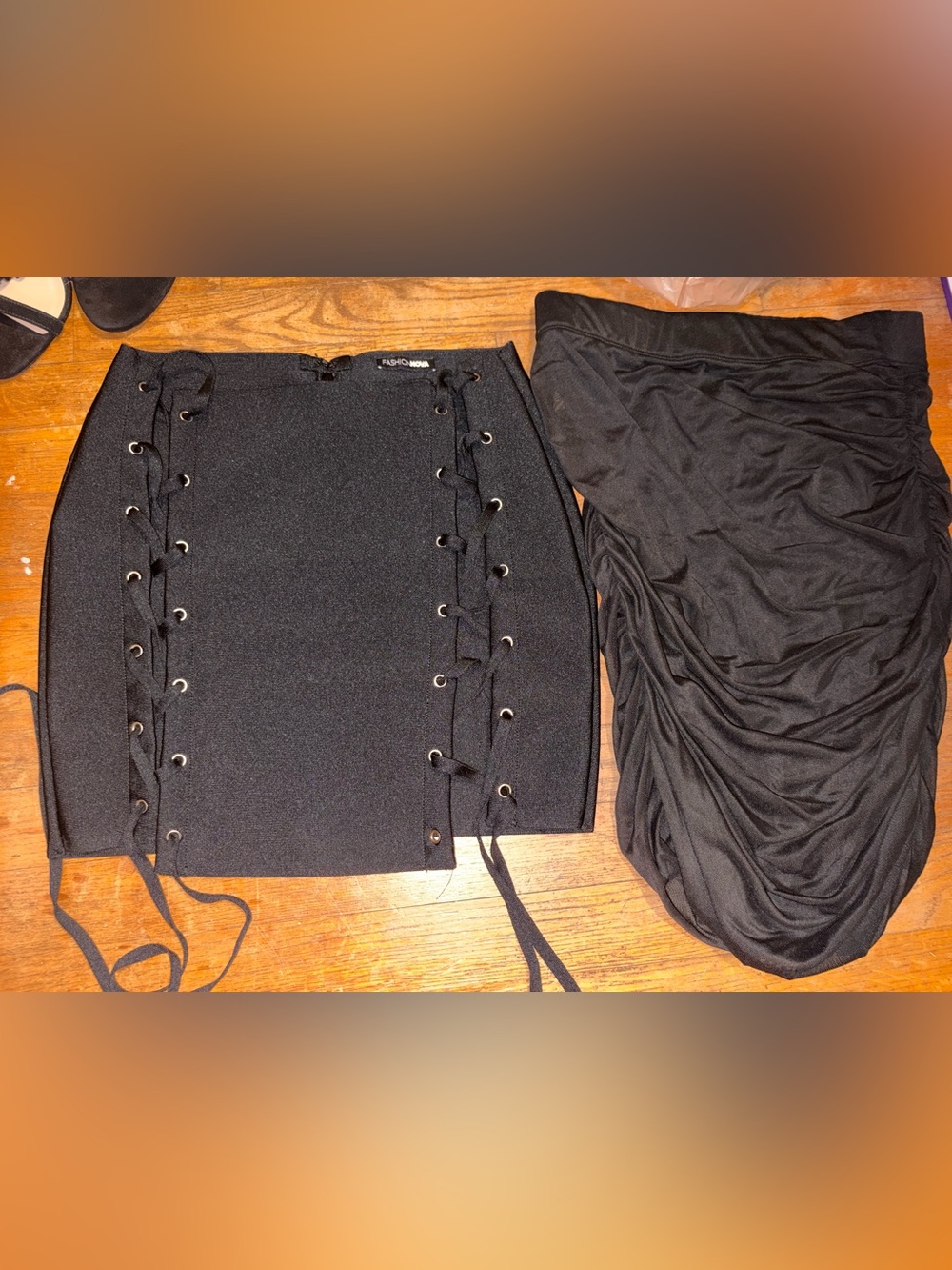 Black skirts and leather leggings NWOT